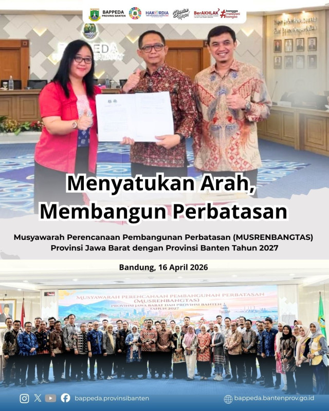 Musrenbangtas provinsi jawa barat dengan provinsi banten th 2027